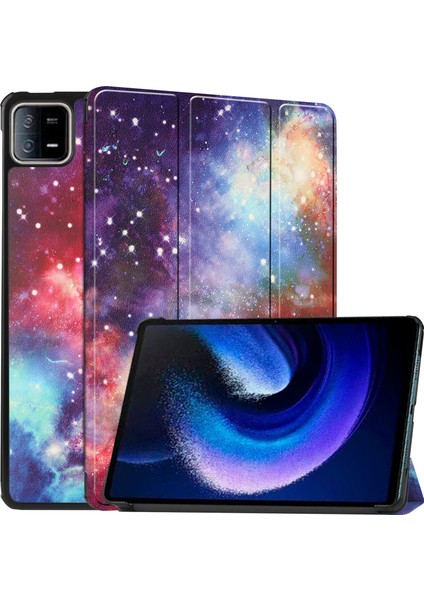 Xiaomi Pad Için 6 Pu Deri Üçlü Stand Tablet Kılıf Otomatik Uyanma / Uyku Kapağı (Yurt Dışından)