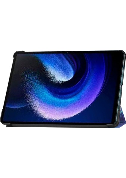 Xiaomi Pad Için 6 Pu Deri Üçlü Stand Tablet Kılıf Otomatik Uyanma / Uyku Kapağı (Yurt Dışından)