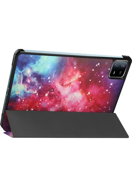 Xiaomi Pad Için 6 Pu Deri Üçlü Stand Tablet Kılıf Otomatik Uyanma / Uyku Kapağı (Yurt Dışından)