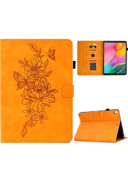 Samsung Galaxy Tab Için A 10.1 (2019) T510 / T515 Pu Deri Tablet Kılıf Standını Otomatik Uyanma / Uyku Özelliği ile Çizelge Anti Tablet Kapağı (Yurt Dışından)