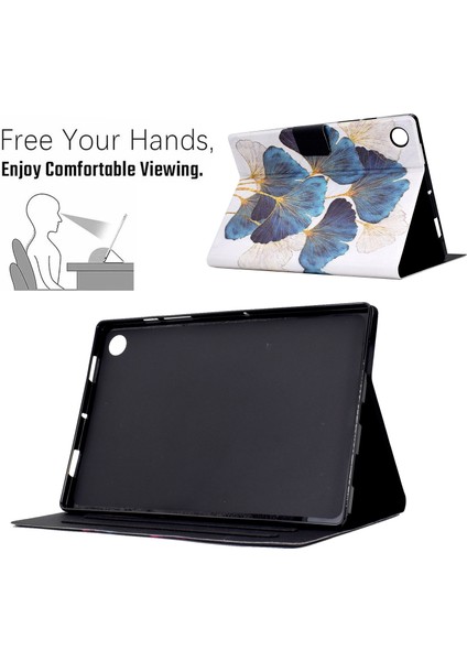 Samsung Galaxy Için Deri Kapağı Tab A8 10.5 (2021) X205 / X200 Kart Yuvaları Tablet Kılıfı (Yurt Dışından)