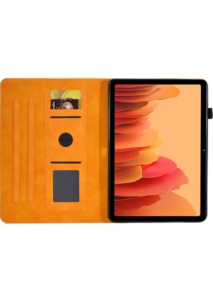 Xfashion Samsung Galaxy Sekmesi Için A7 10.4 (2020) T500 / T505 Bırak-Kötü Tablet Kılıf Pu Deri Tablet Kapak Stand Kartı Tutucu (Yurt Dışından)