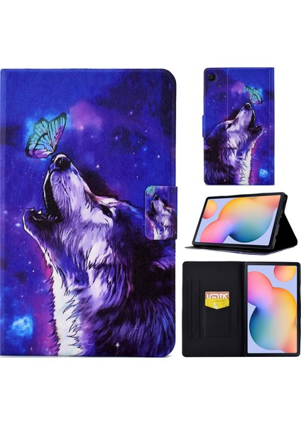 Xfashion Samsung Galaxy Tab S6 Lite / Tab S6 Lite (2022) Pu Deri Tablet Kılıfı Görüntüleme Stand Otomatik Uyanma / Uyku Kapağı Tutucu (Yurt Dışından)