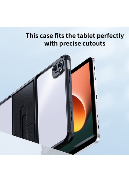 Xiaomi Pad 6 / Pad 6 Pro Kickstand Tablet Kılıfı Tpu + Akrilik Anti-Çizelge Tablet Arka Kapak (Yurt Dışından) modelleri