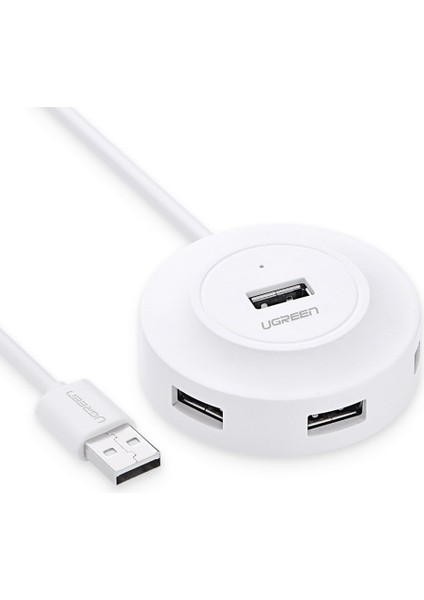 USB 2.0 4 Portlu Hub Çoklayıcı, Beyaz