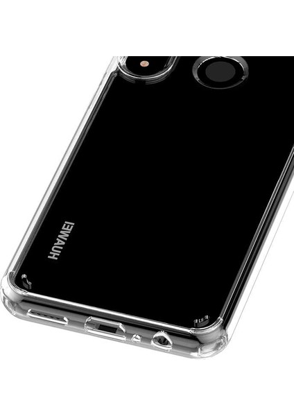 Huawei Y6P Kılıf Cos Köşeleri Yükseltilmiş Darbe Korumalı Şeffaf Kılıf