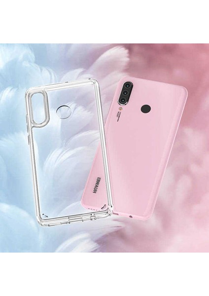 Huawei P30 Lite Kılıf Cos Köşeleri Yükseltilmiş Darbe Korumalı Şeffaf Kılıf