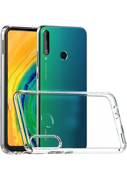 Huawei P40 Lite E Kılıf Cos Köşeleri Yükseltilmiş Darbe Korumalı Şeffaf Kılıf