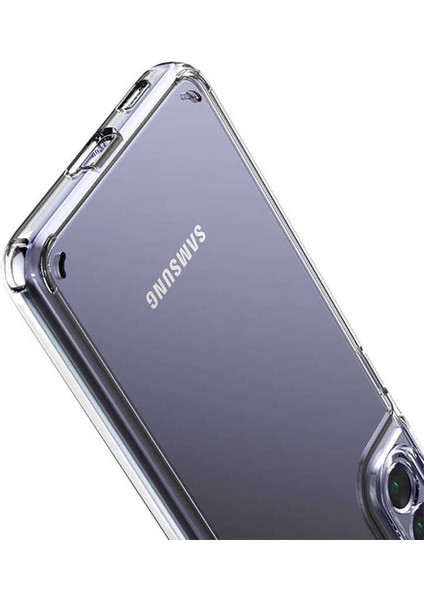 Samsung Galaxy S21 Kılıf Cos Köşeleri Yükseltilmiş Darbe Korumalı Şeffaf Kılıf