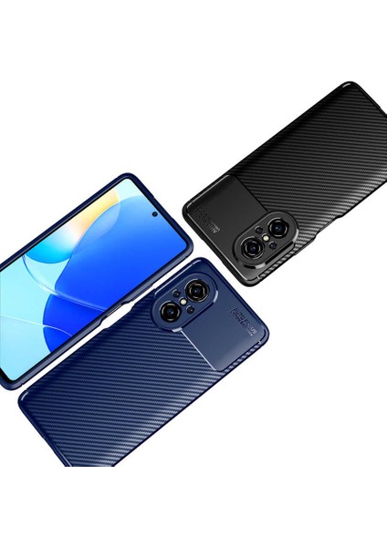 Huawei Nova 9 Se Kılıf Karbon Fiber Desenli Silikon Kılıf