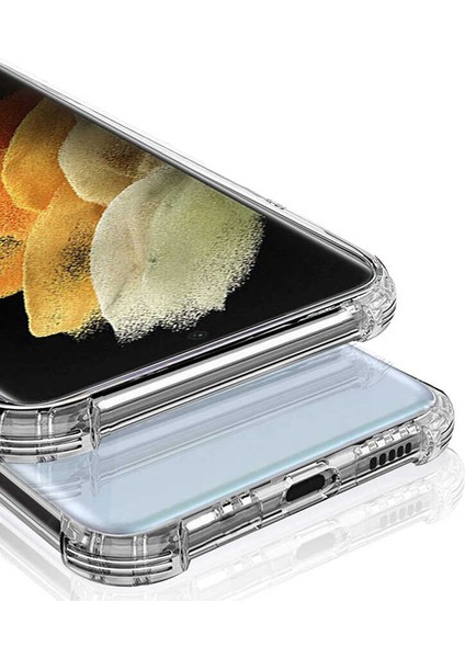 Samsung Galaxy S22 Ultra Kamera ve Köşe Korumalı Anti Shock Silikon Kılıf