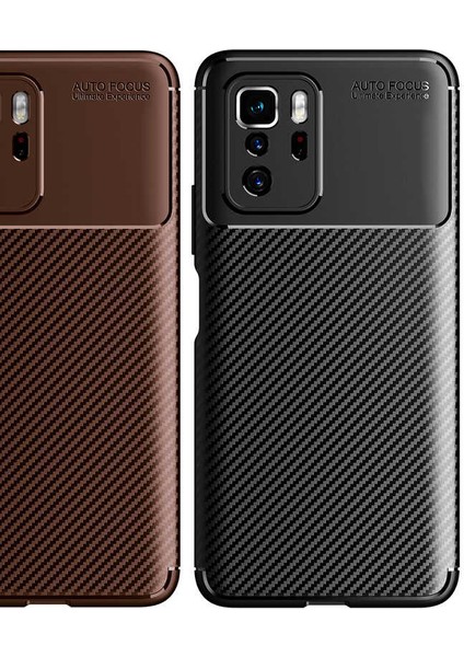 Xiaomi Poco X3 Gt Kılıf Karbon Fiber Desenli Silikon Kılıf