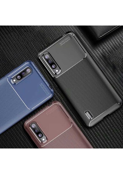 Xiaomi Mi 9 Lite Kılıf Karbon Fiber Desenli Silikon Kılıf