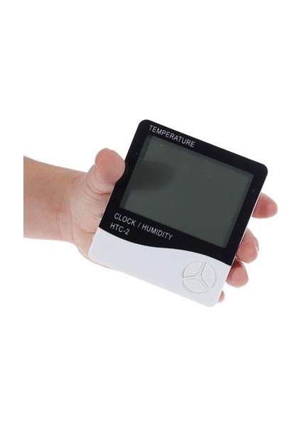 Sanec Iç ve Dış Ortam Sıcaklığını Ölçebilen LCD Ekran Saat Göstergeli Alarmlı Nem Ölçer Termometre modelleri