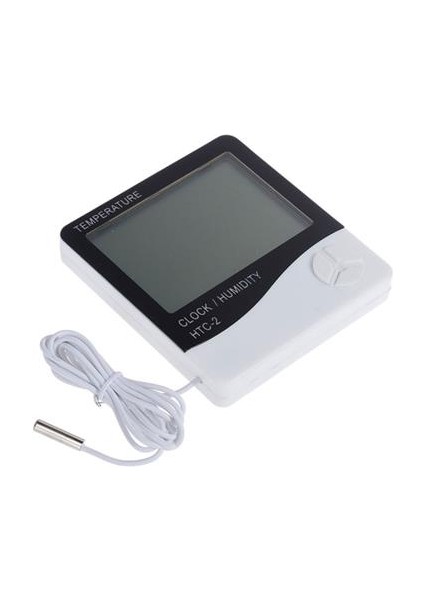 Sanec Iç ve Dış Ortam Sıcaklığını Ölçebilen LCD Ekran Saat Göstergeli Alarmlı Nem Ölçer Termometre fırsatları