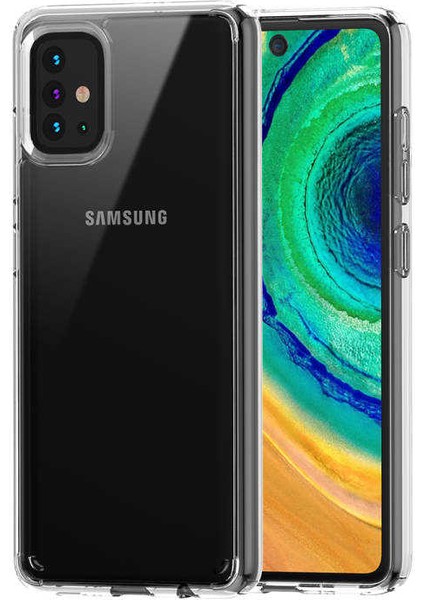 Samsung Galaxy A51 Kılıf Cos Köşeleri Yükseltilmiş Darbe Korumalı Şeffaf Kılıf