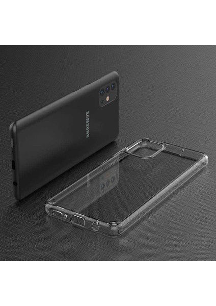 Samsung Galaxy A51 Kılıf Cos Köşeleri Yükseltilmiş Darbe Korumalı Şeffaf Kılıf