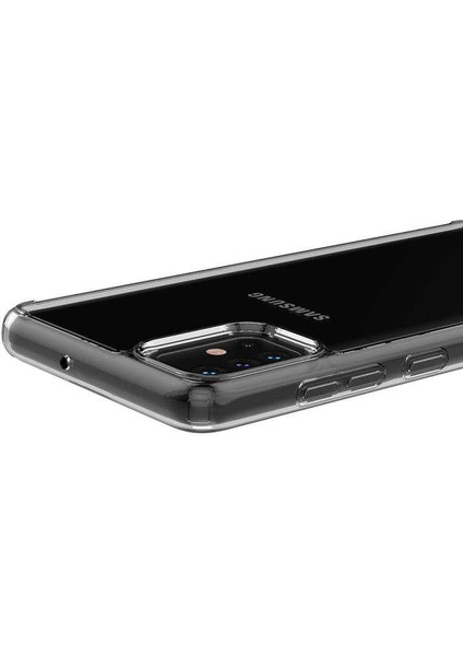 Samsung Galaxy A51 Kılıf Cos Köşeleri Yükseltilmiş Darbe Korumalı Şeffaf Kılıf