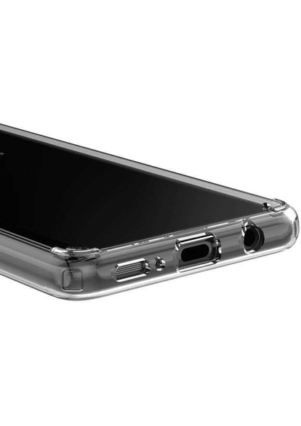 Samsung Galaxy A51 Kılıf Cos Köşeleri Yükseltilmiş Darbe Korumalı Şeffaf Kılıf