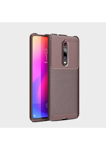 Xiaomi Mi 9t Kılıf Karbon Fiber Desenli Silikon Kılıf