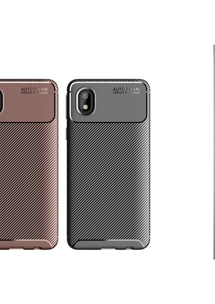 Samsung Galaxy A01 Core Kılıf Karbon Fiber Desenli Silikon Kılıf