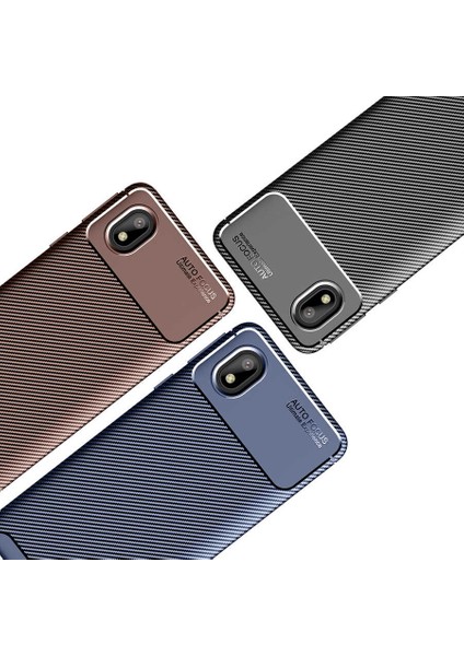 Samsung Galaxy A01 Core Kılıf Karbon Fiber Desenli Silikon Kılıf