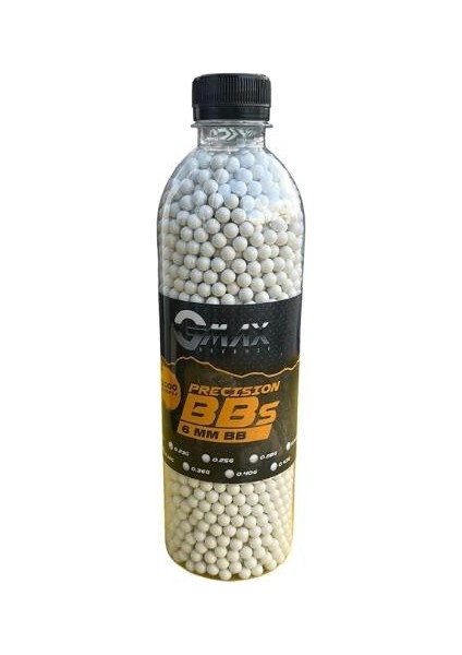Gmax 0.25 gr - 3000 Pcs 6mm Bb