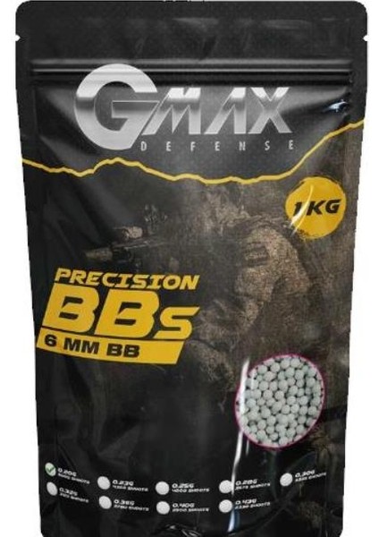 Gmax Bb 0.28 gr - 1000 gr 6mm Bb