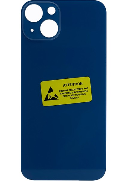 iPhone 13 Mini Uyumlu Geniş Kamera Camlı Batarya Kapağı (Mavi) NT-102645