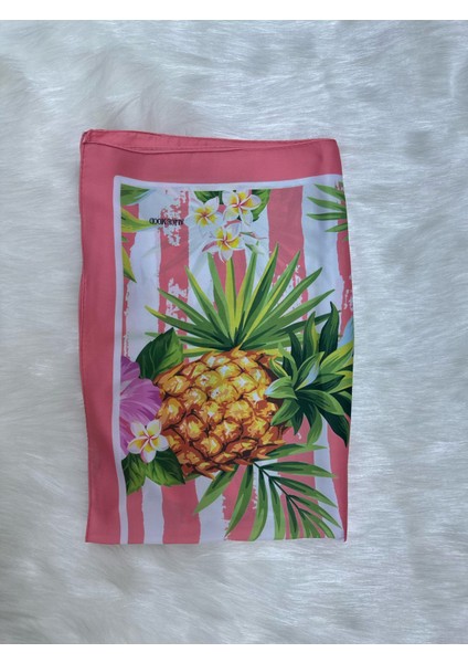Ananas Desen Pareo Iç Göstermeyen Parlak Kumaş 96CM*145CM