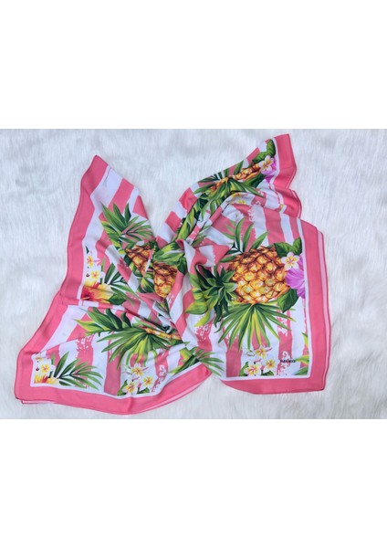 Ananas Desen Pareo Iç Göstermeyen Parlak Kumaş 96CM*145CM