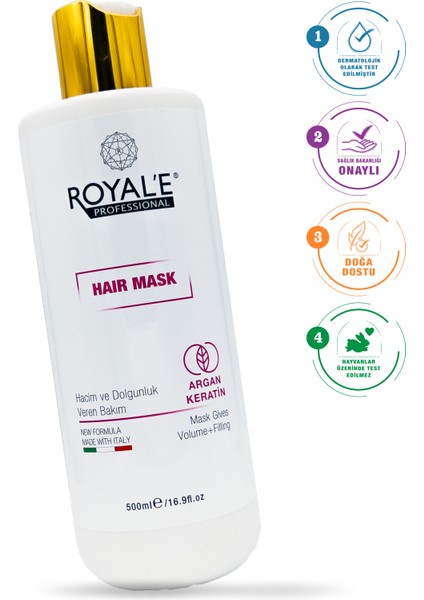 Saç Maskesi - Argan Keratin Hair Mask 500ml
