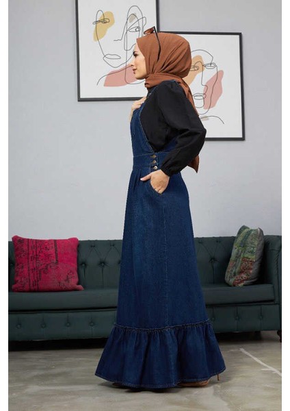 2263-SALOPET Etek Fırfırlı Lacivert fiyatları