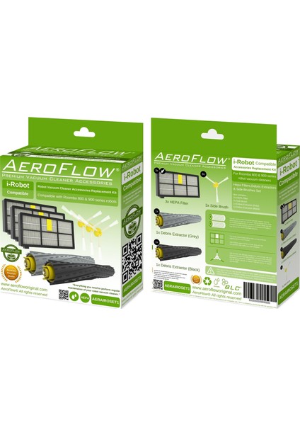 Aeroflow I-Robot Roomba 864 Serisi Yenileme Seti