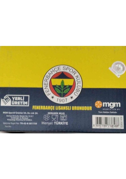 Fenerbahçe Lisanslı Bardak Kupa Seramik Kahve Çay İçme Kupası fiyatları