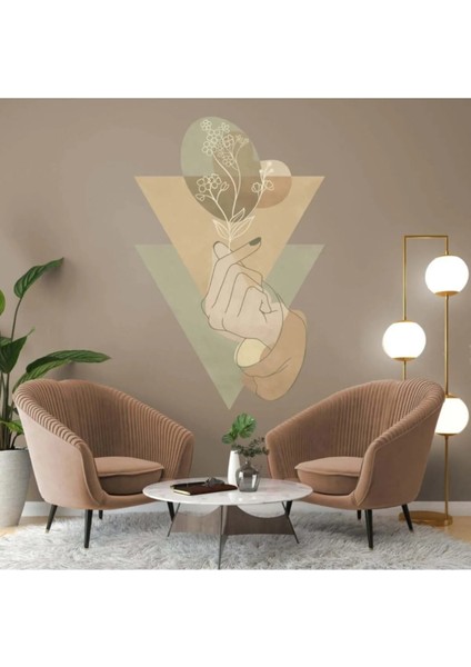 Boho Soyut Sanat Duvar Sticker