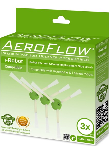 Aeroflow I-Robot Roomba E6 Serisi Yan Fırça 3'lü Paket