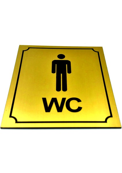 Wc Tuvalet Tabelası Bay Kapı ve Duvar Yönlendirme Levhası 13 cm x 16 cm Xl