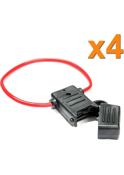 Kablolu Bıçak Sigorta Yuvası 4 Adet