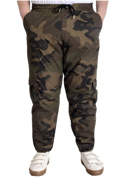 Erkek Pantolon Jogger Kamuflaj 23910 Haki