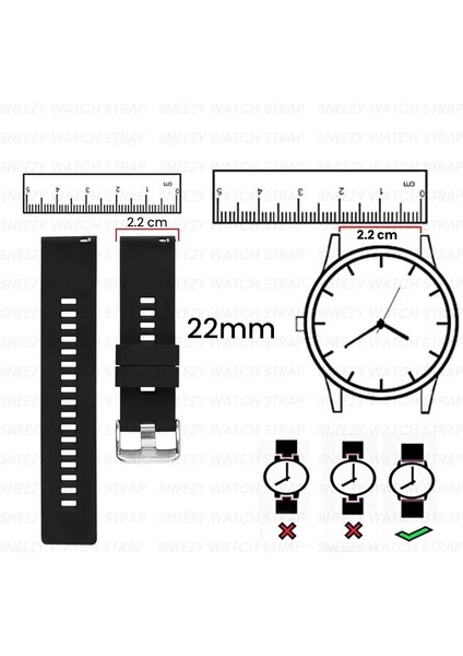 Huawei Watch Ultimate – Watch Buds 22MM Uyumlu Novagt Supreme Silikon Kordon
