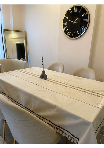 Ara Dantelli Püsküllü Runner 50 x 150 cm fırsatları