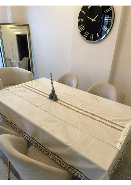 Ara Dantelli Püsküllü Runner 50 x 150 cm indirimleri