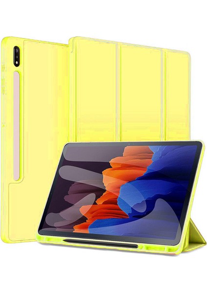 Samsung Galaxy Tab S7 Fe / S7 Plus / S8 Plus 12.4" Kılıf Kalem Bölmeli Smart Case X800 T730 T970