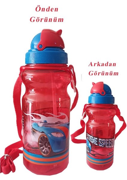Erkek Çocuk Matara 500ML Kırmızı 1 Adet Extreme Speed Kırmızı Suluk Plastik Su Matarası modelleri