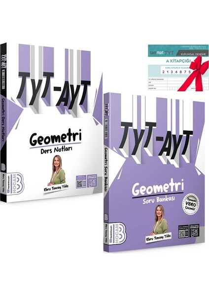 2024 TYT-AYT Geometri Ders Notları + Tamamı Çözümlü Soru Bankası + Tammat TYT Deneme