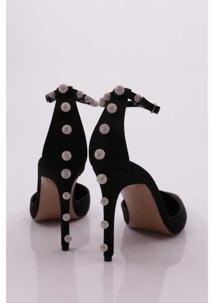 5159 Taş Detayli Topuklu Ayakkabi modelleri