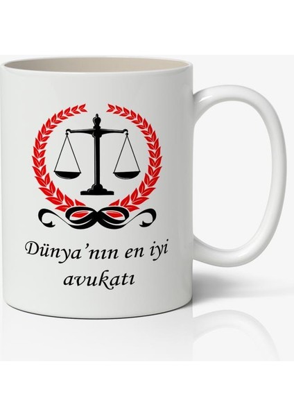 Avukatlar Günü Temalı Baskılı Kupa Bardak-3