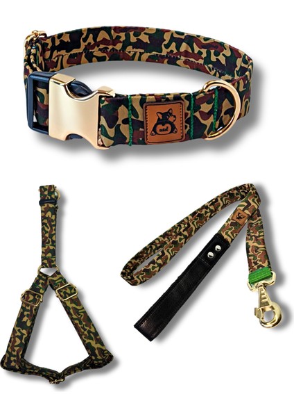 Camouflage Köpek Tasma Seti