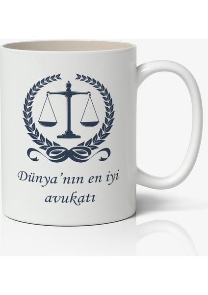 Avukatlar Günü Temalı Baskılı Kupa Bardak-4